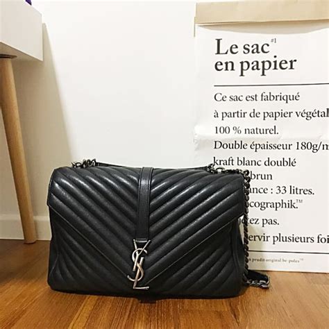 gun metal grey ysl bag